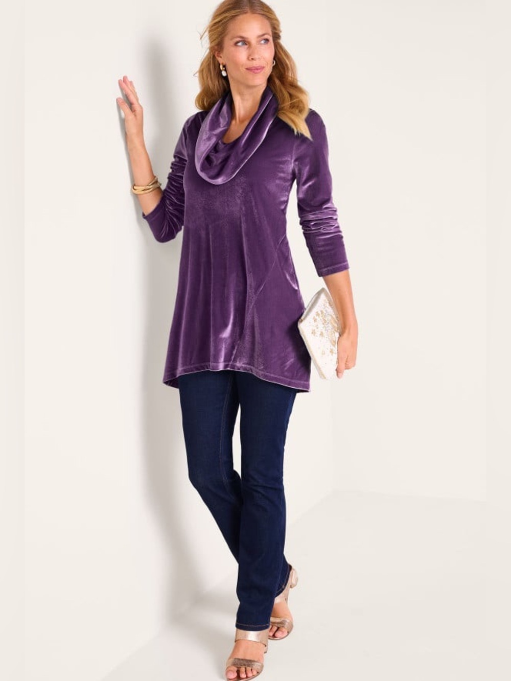 Soft Surroundings Velvet Tunic - Picture 9 of 9